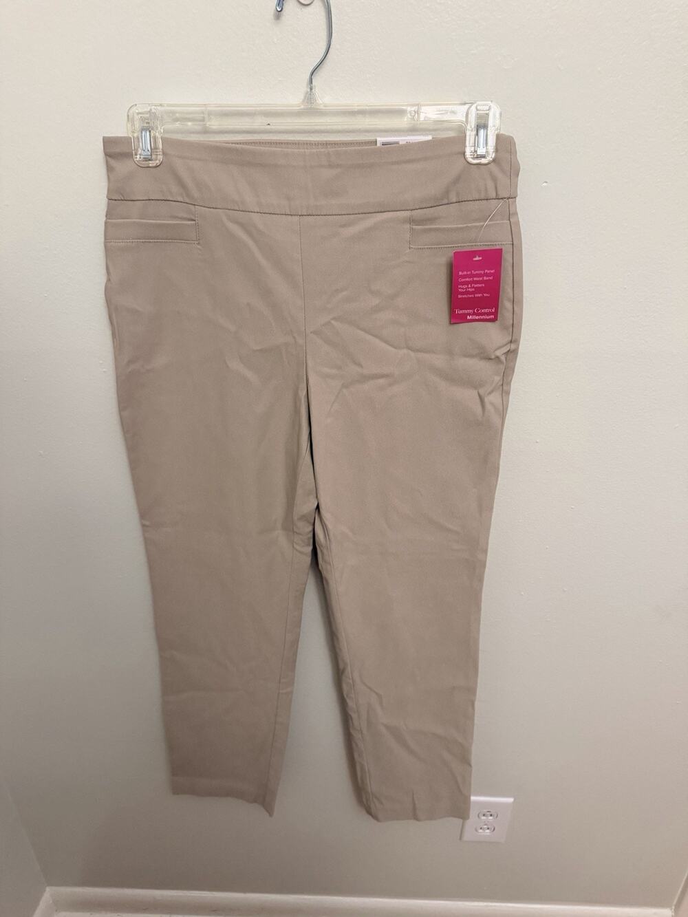 NWT Kim Rogers Women’s Tummy Control Millenium Khaki Dress Pants Size 10PA